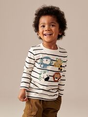 Лонгслив для мальчика Next 631-744, Молочный