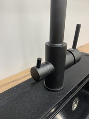 Смеситель для кухни с выходом для питьевой воды, цвет графит Accoona A5179AT-4