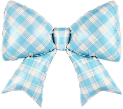 Фигура "Голубой бантик в клеточку"