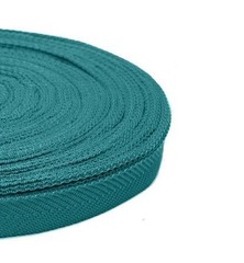 Тесьма окантовочная ёлочка, ш. 2,2 см, 7,5 гр/м, п/э 100%, морская волная