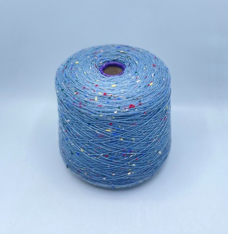 Filati Venezia (пр.Италия),art-Calzetteria Bottonato, 4/16 400/100гр, 75%Меринос, 25%Полиамид, цвет-Серо-голубой,твидовый, арт-36640