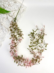 Ампельное растение, свисающая искусственная зелень, пепельно-розово-оливковый окрас, 105 см, набор 3 ветки