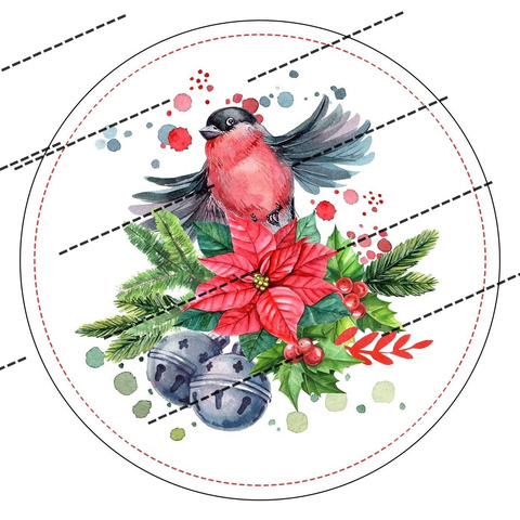 Печать на сахарной бумаге, С Новым Годом 2