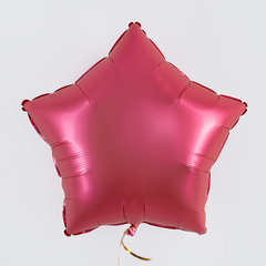 Г 18''/46 см, Звезда, Сатин, Ягодная помада, 1 шт.