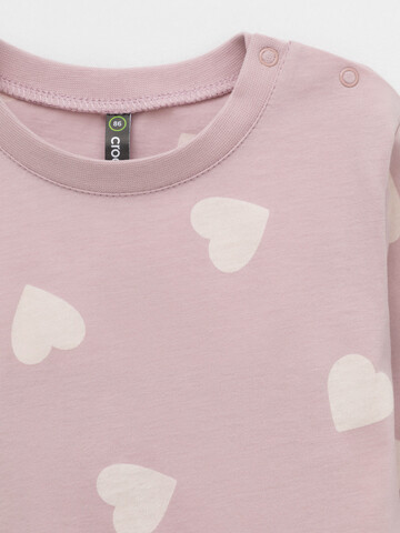 лонгслив  для девочки  КР 302829/розовый лед,сердечки к597