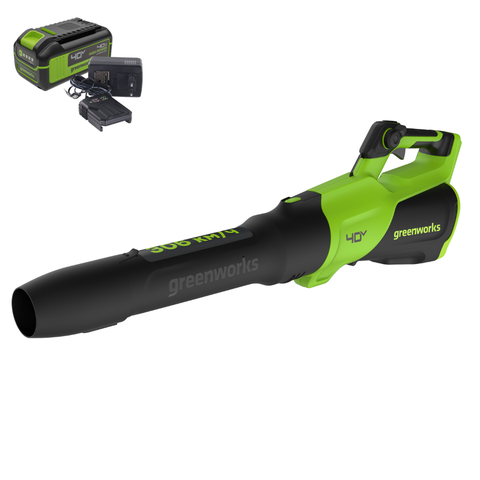 Воздуходувка Greenworks GD40BG3K4 40V (306 км/ч ) аккумуляторная, c АКБ 4 А/ч и ЗУ
