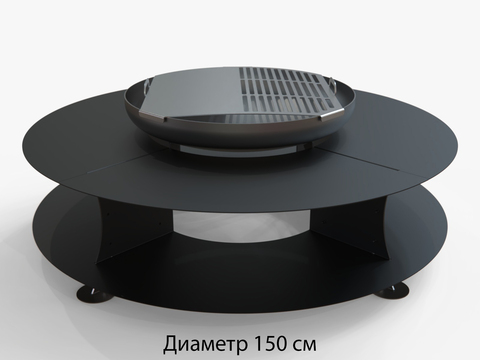 Дизайнерский очаг UFIRE GF-10, d 150 см