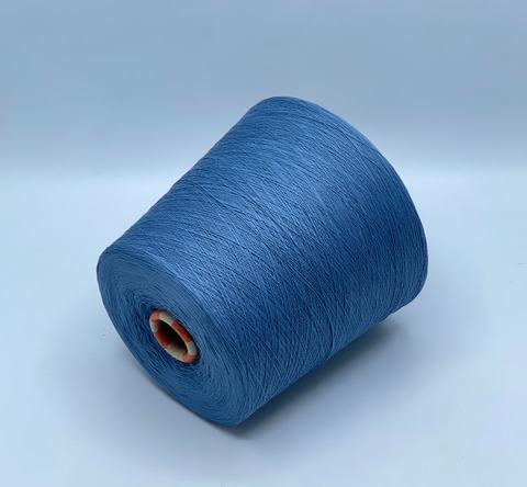 Бобинная пряжа,Cotton combed, 1693м. 100%Хлопок, Серо-голубой(277), 39206