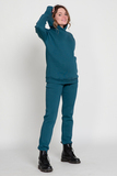 Утепленный спортивный костюм для беременных и кормящих 11885 морской