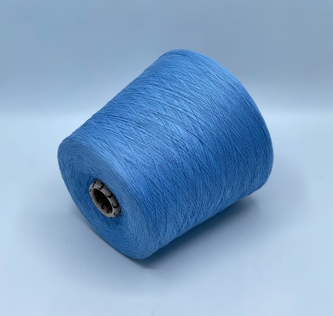 Бобинная пряжа,Cotton combed, 1693м. 100%Хлопок, Голубой(790), 39347
