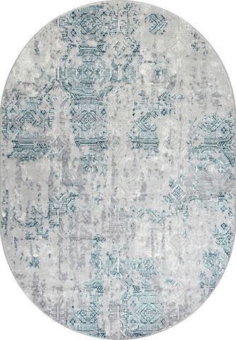 ковёр PALERMO 1*2 м (F281 GRAY) овал