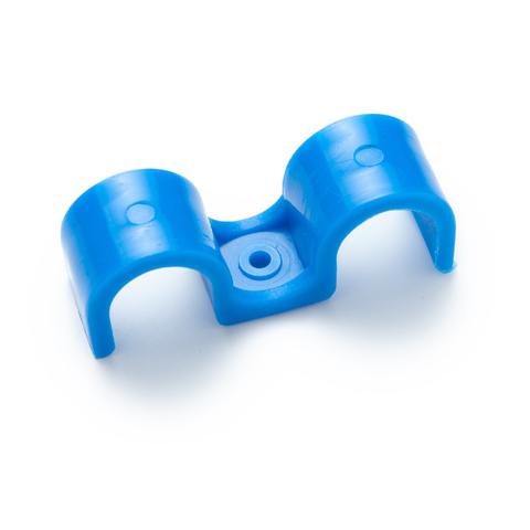Цена на Скоба Fedast для труб диаметром 16 мм (синий , двухстороняя, 60 шт/уп)