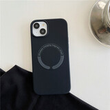 Силиконовый чехол Silicon Case с MagSafe для iPhone 13 (Чёрный)