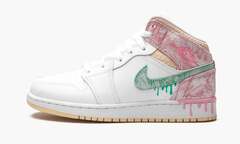 Air Jordan 1 Mid GS "Paint Drip"