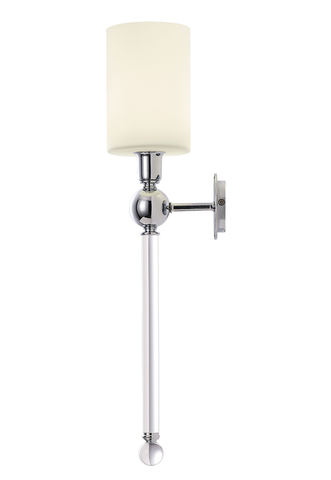 Настенный светильник Crystal Lux MIRABELLA AP1 CHROME/WHITE