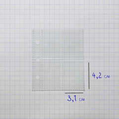 Листы для бинеда / MINKYS мини / 4 ячейки (вместимость 3,1 х 4,2 см)