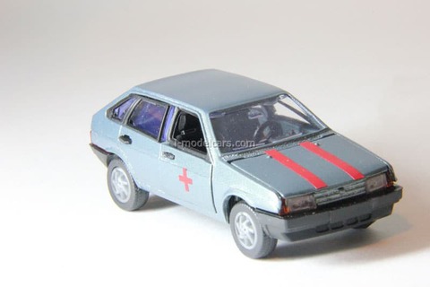 VAZ-2109 Lada Samara hatchback 5-doors medical (grey) Agat Mossar Tantal 1:43