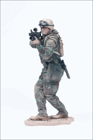 Милитари фигурка Десантник спецподразделения ВМФ Армии США — Military Series 2 Army Paratrooper
