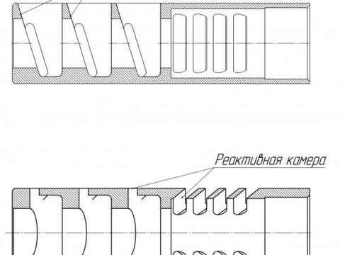 Дульный тормоз компенсатор Ильина ГК-02 v.2 12 калибр