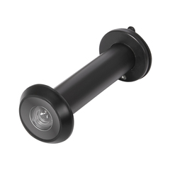 Глазок круглый для дверейчерный  DVZ4 Fuaro (Фуаро) 16/180/70x130 (оптика пластик, шторка сталь) BL-24 черный