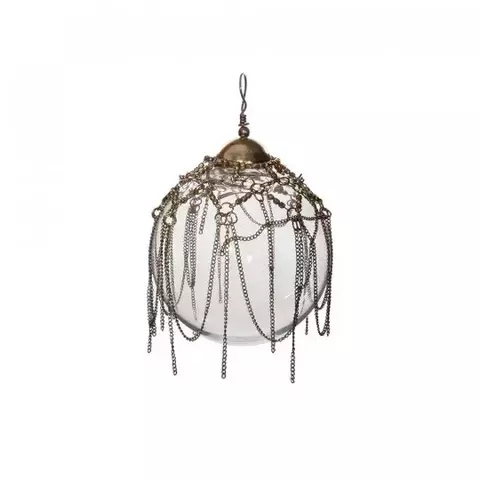 Шар с цепочками 12см Roomers Furniture прозрачный