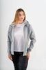 Толстовка на молнии Noname Track Hoodie 23 Wos Grey Melange женская