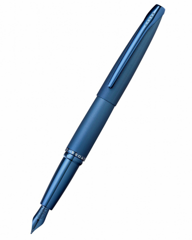 Ручка перьевая Cross ATX, Sandblasted Dark Blue PVD, M (886-45MJ)