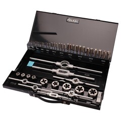 Набор метчиков и плашек M3 -M20 HSSE 54пр Volkel 49251