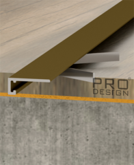 Плинтус PRO DESIGN 7067 MINI Анодированный шампань 2700мм