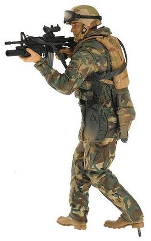 Милитари фигурка Десантник спецподразделения ВМФ Армии США — Military Series 2 Army Paratrooper
