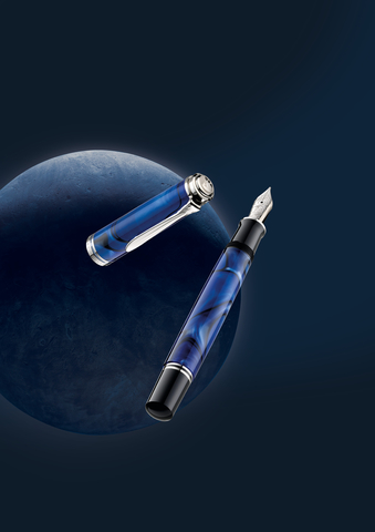 Ручка перьевая Pelikan Souverän® M805 SE 2019, Blue Dunes,  F (813419)