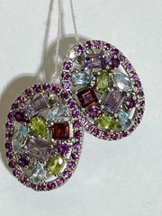 Мистерия (серьги из серебра)