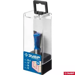 ЗУБР 25.4 x 26 мм, угол 14°, фреза пазовая фасонная ?Ласточкин Хвост?, Профессионал (28748-25.4)