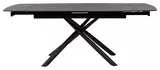 фото 1 Стол RIVOLI 140 MATT BLACK MARBLE SOLID CERAMIC / BLACK, DISAUR на profcook.ru
