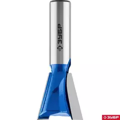 ЗУБР 25.4 x 26 мм, угол 14°, фреза пазовая фасонная ?Ласточкин Хвост?, Профессионал (28748-25.4)