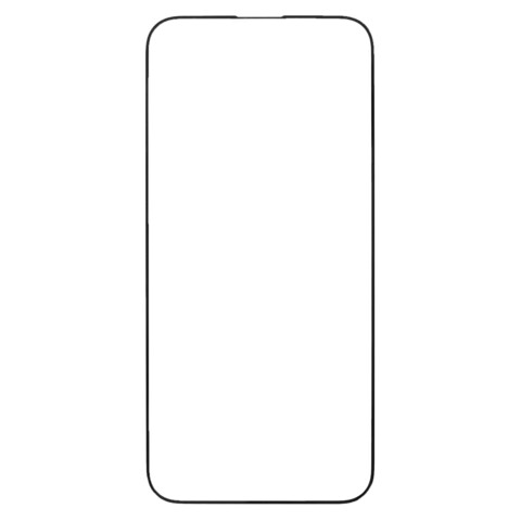 Защитное стекло 5D на весь экран 0.33 мм для iPhone 15 Pro Max (Черная рамка)