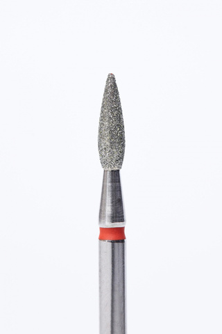 Фреза Bloom алмазная Пламя 2.3*8 мм красная