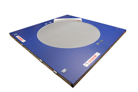 Переносной метательный круг для толкания ядра с носком Polanik SP0319