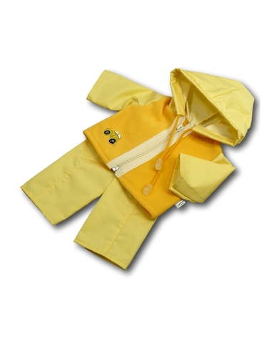 Костюм с курткой - Желтый. Одежда для кукол, пупсов и мягких игрушек.