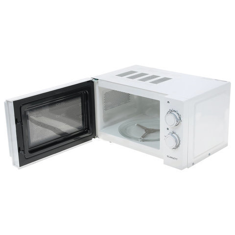 Микроволновая печь SCARLETT SC-MW9020S06M, объем 20 л, 700 Вт, механическое управление, таймер, гриль, белая, SC - MW9020S06M