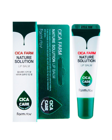 FarmStay Cica Farm Nature Solution Lip Balm - Бальзам для губ восстанавливающий с центеллой