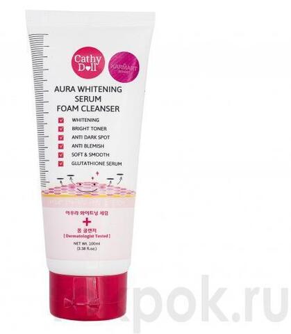 Пенка сыворотка для умывания Cathy Doll Aura Whitening Serum Foam, 100 мл