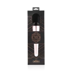 Черно-розовый вибромассажер Nouveau Wand Massager - 30 см. - 