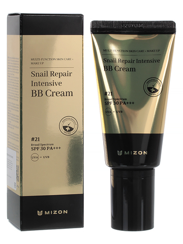 Крем ББ для лица с муцином улитки (Premium) Snail Repair Intensive BB Cream #21 MIZON