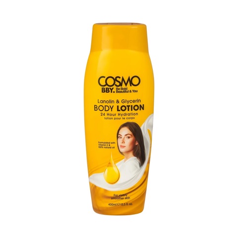 COSMO Body lotion Lanolin & Glycerin лосьон для тела с глицерином 400 ml