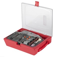 ЗУБР 176 предметов, 130 Вт, набор мини-насадок с гравером (ЗГ-130ЭК H176)