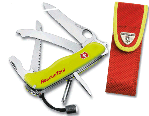 Нож складной Victorinox RescueTool One Hand, 111 mm, Red (0.8623.MWN)