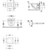 Duravit Starck 3 Комплект: подвесной унитаз 360х540 мм 222509+ сиденье с мягким закрыванием 006389 42250900A1 (222509+006389)