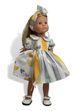 Платье с запахом - На кукле. Одежда для кукол, пупсов и мягких игрушек.