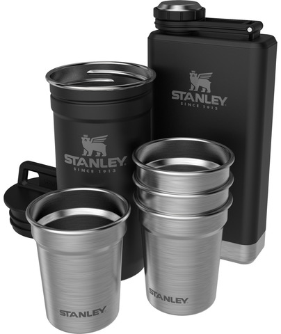 Картинка фляга для алкоголя Stanley Adventure Набор 0,59ML+0,23L Черный - 1